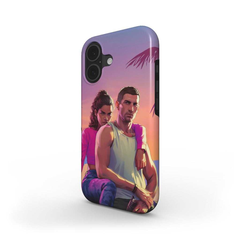 iPhone - Lucia & Jason Vice City Style Shockproof Phone Case MagSafe