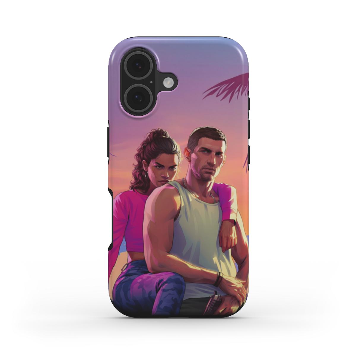iPhone - Lucia & Jason Vice City Style Shockproof Phone Case MagSafe