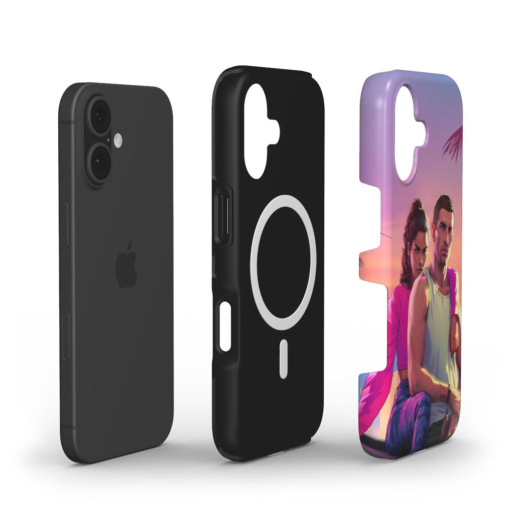 iPhone - Lucia & Jason Vice City Style Shockproof Phone Case MagSafe