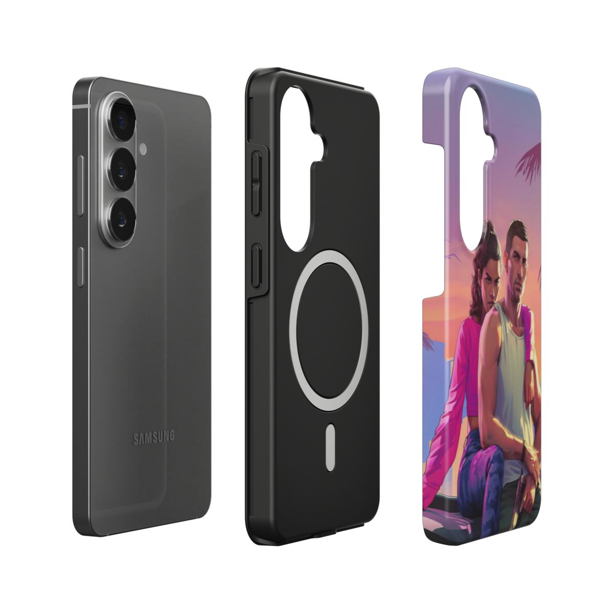 SAMSUNG - Lucia & Jason Style Magnetic Shockproof Phone Case