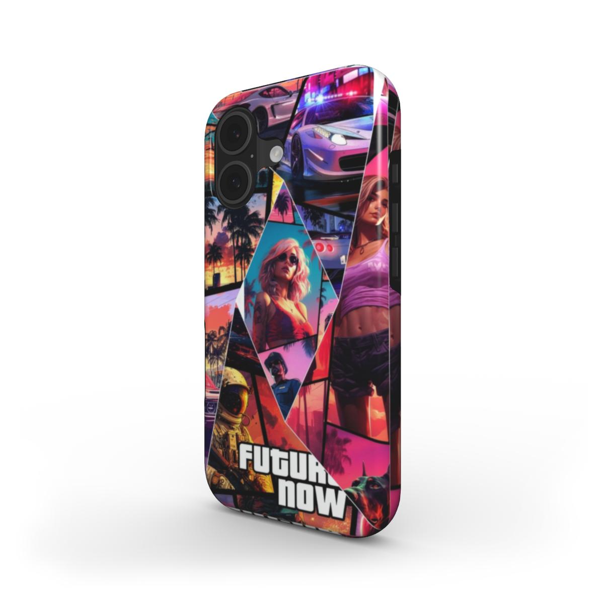 iPhone - Future Now MagSafe Shockproof Phone Case – Neon Crime City Design