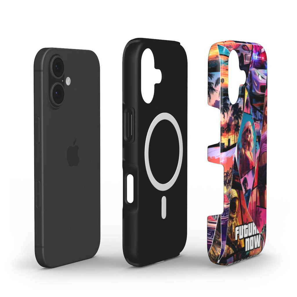 iPhone - Future Now MagSafe Shockproof Phone Case – Neon Crime City Design