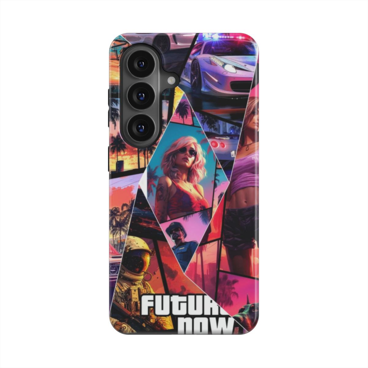 Samsung - Future Now MagSafe Shockproof Phone Case – Neon Gaming City Design