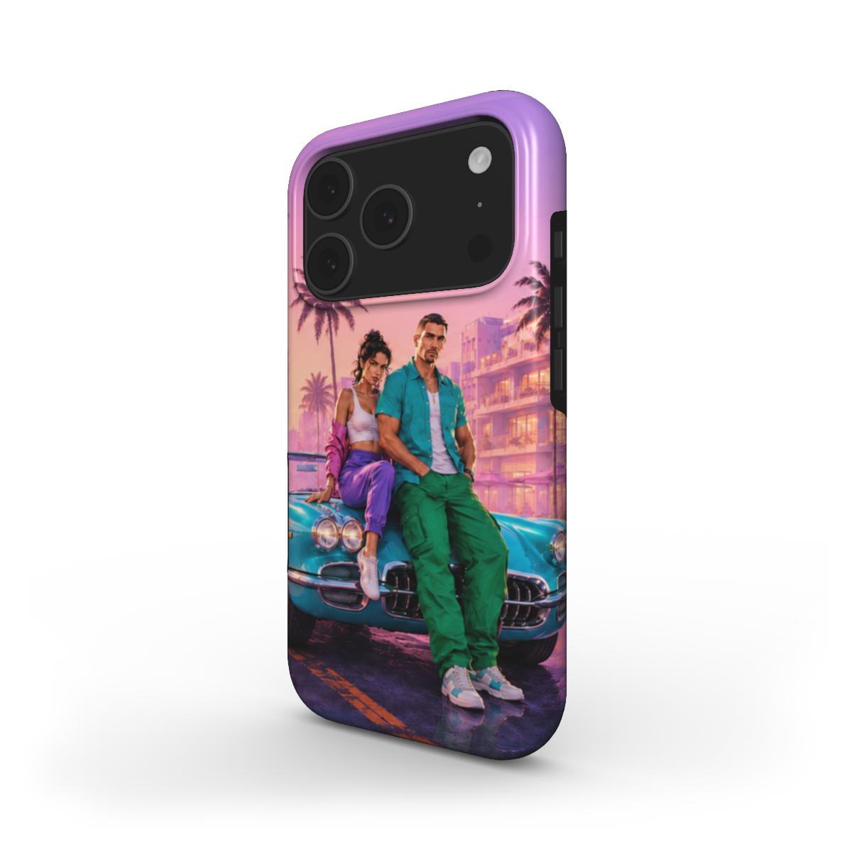 iPhone - Lucia & Jason Vice City Style Shockproof Phone Case MagSafe