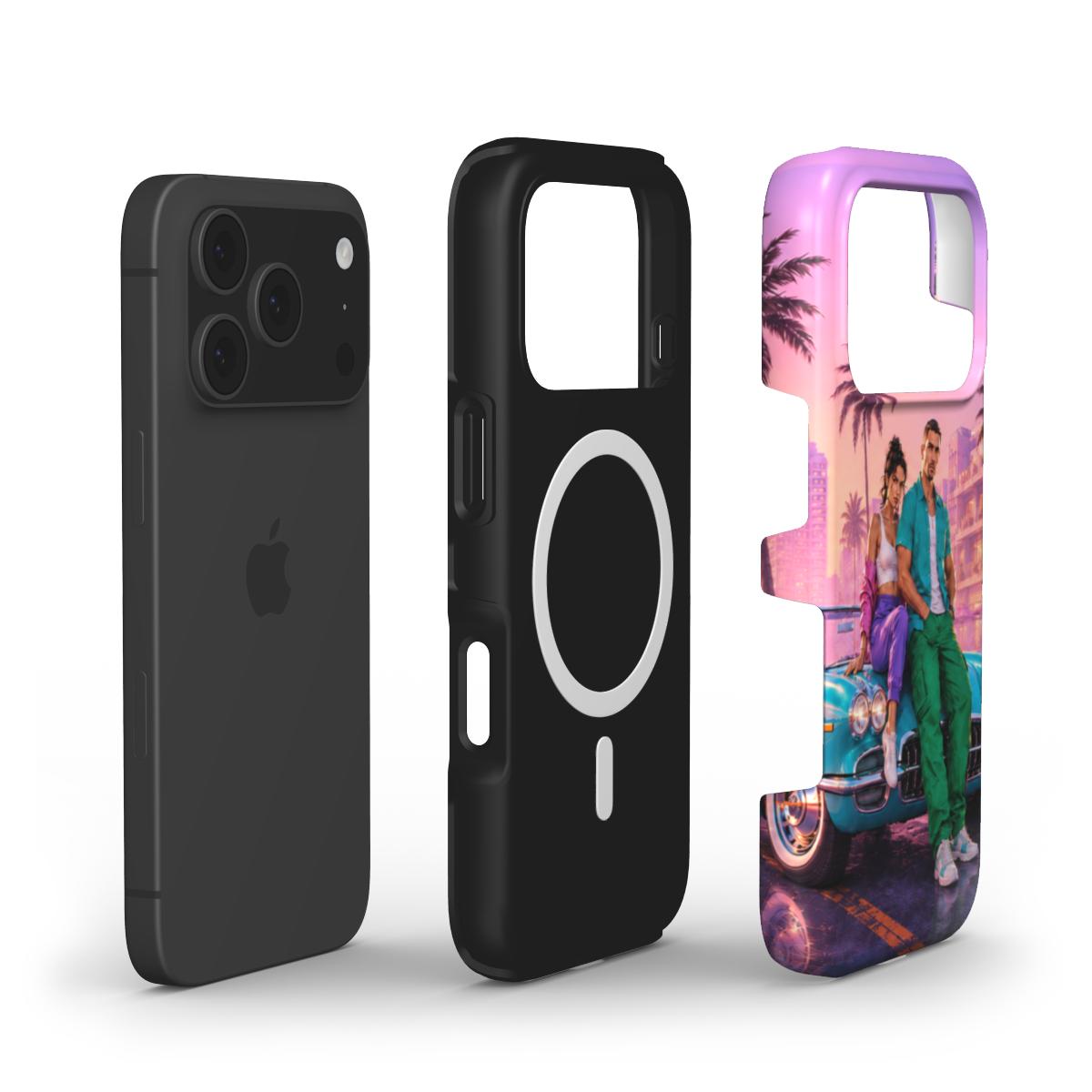 iPhone - Lucia & Jason Vice City Style Shockproof Phone Case MagSafe